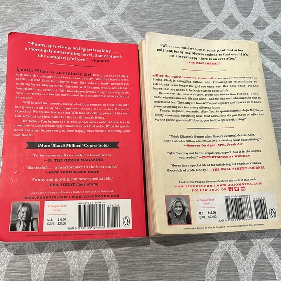 Jojo Moyes book set - “Me Before You” and its sequel “After You” good condition - Picture 2 of 2